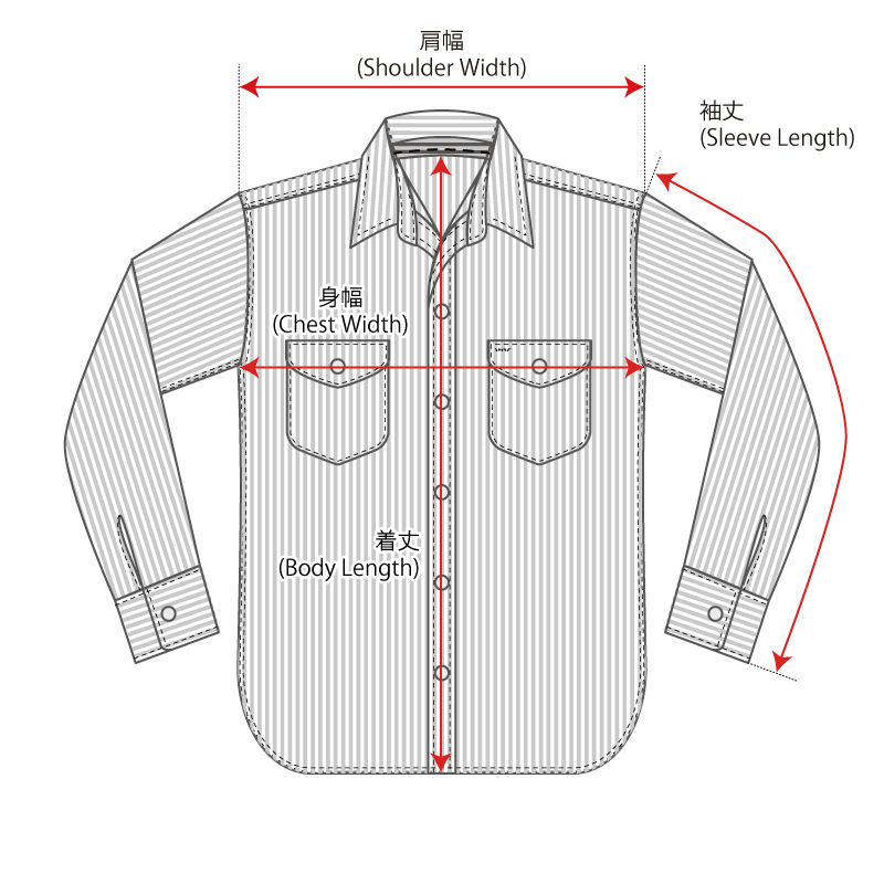 ストライプワークシャツ Fn Sck 002l The Flat Head