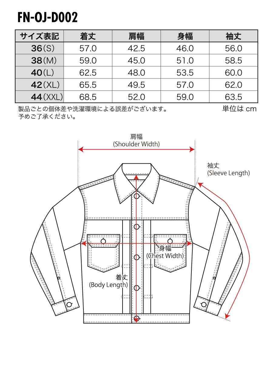 デニムジャケット 50 Sモデル Fn Oj D002 The Flat Head