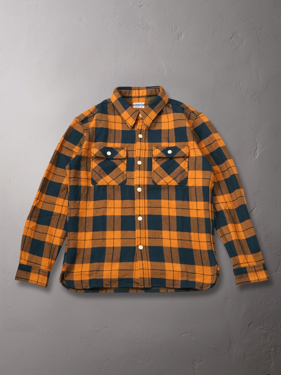 FN-SNR-001L BLOCK CHECK FLANNEL SHIRT