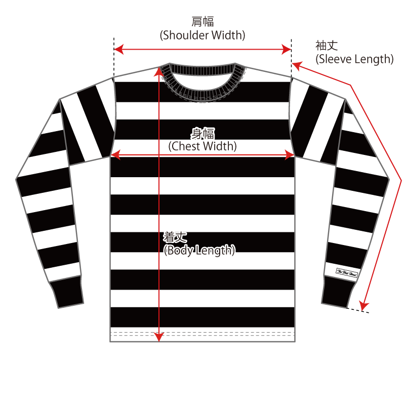 ボーダー柄 ロングスリープtシャツ 3本針の1本外し Fn Thbl 001 The Flat Head ボーダー柄 ロングスリープtシャツ 3本針の1本外し Fn Thbl 001 The Flat Head