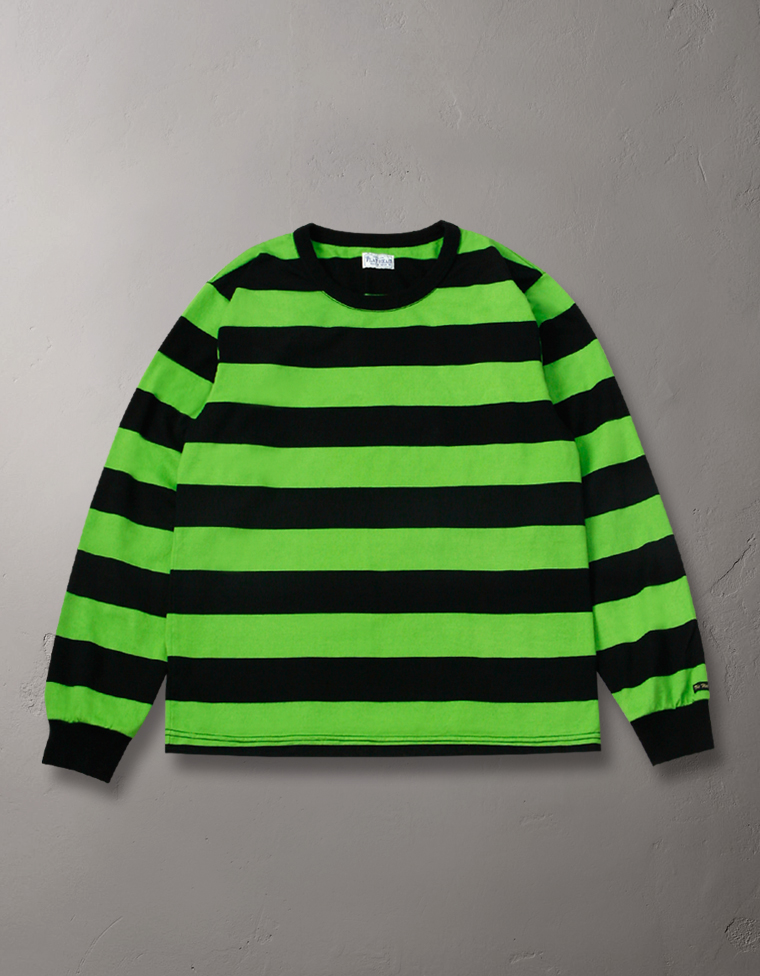 長袖Tシャツ- ボーダー柄 -
