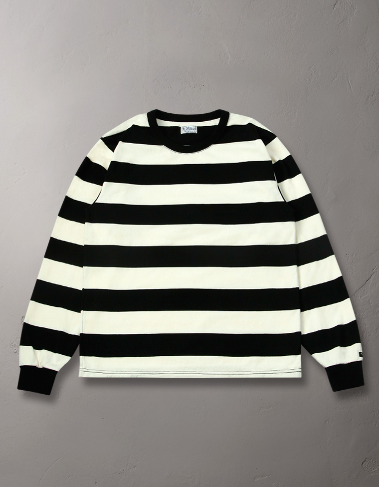 長袖Tシャツ- ボーダー柄 -