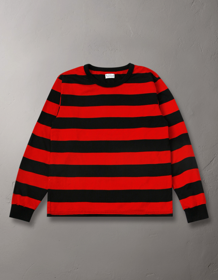 長袖Tシャツ- ボーダー柄 -