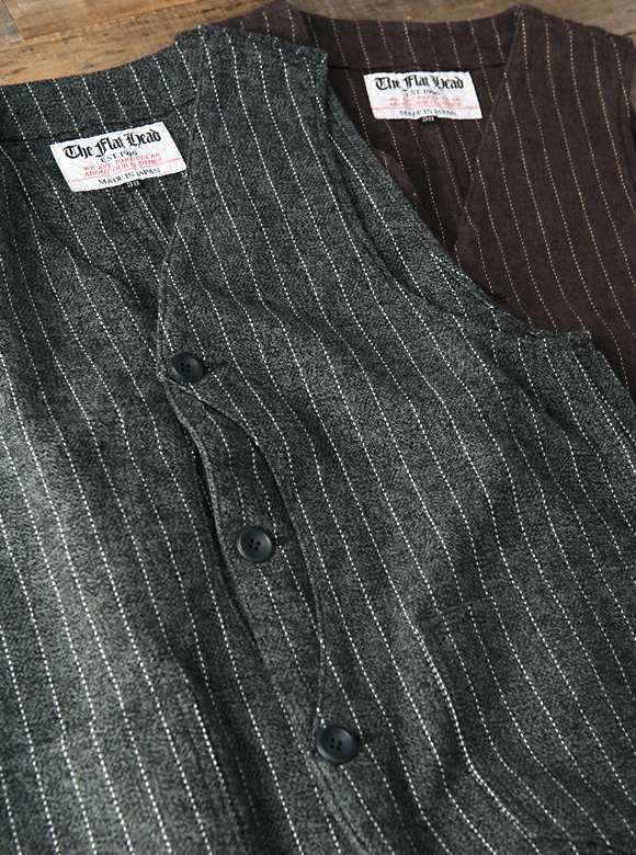 .01 1930～1940年代のハンティングベストをベースにしたコットンベスト