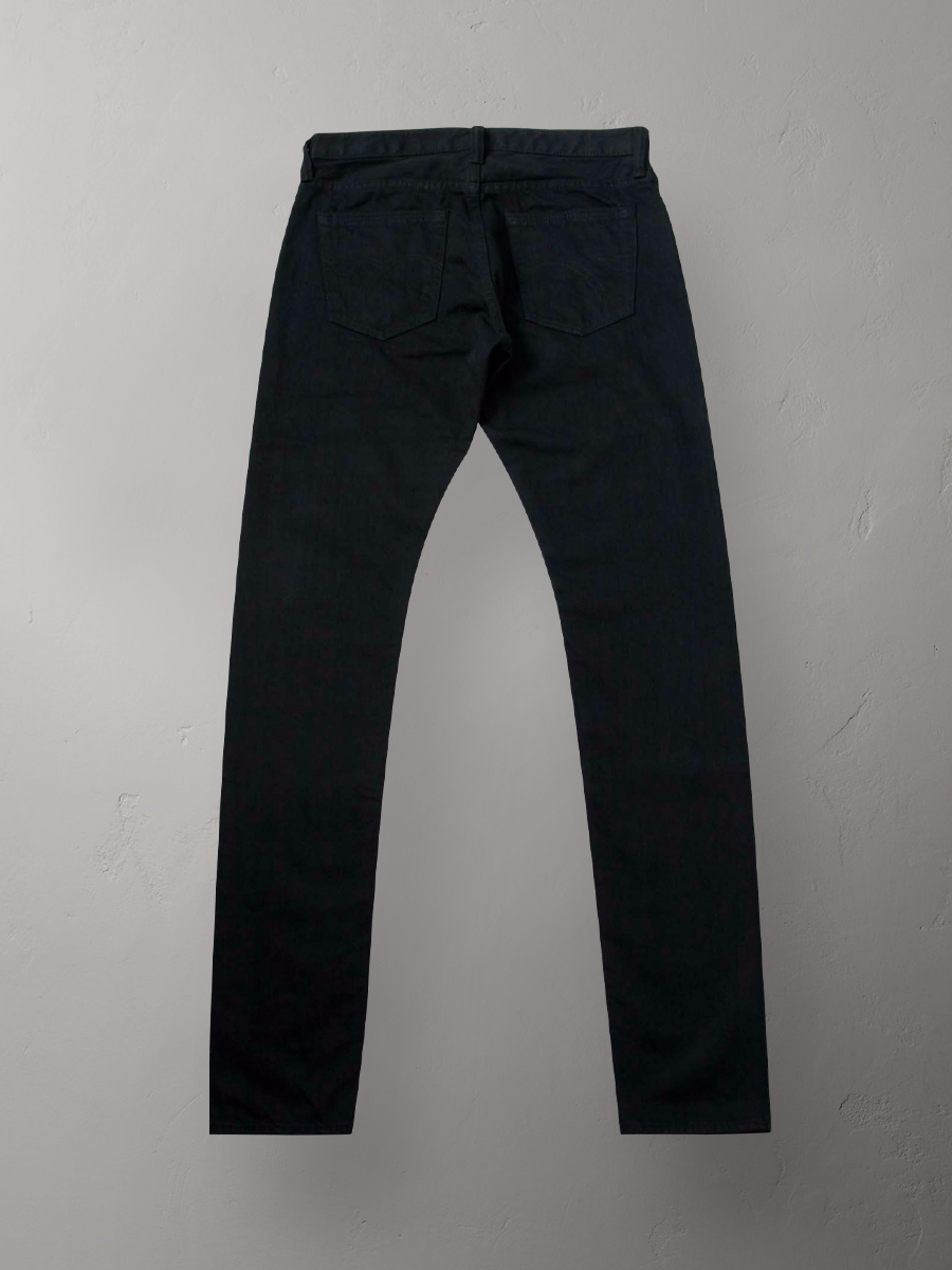 FN-PA-DB001 BLACK TIGHT TAPERED PANTS