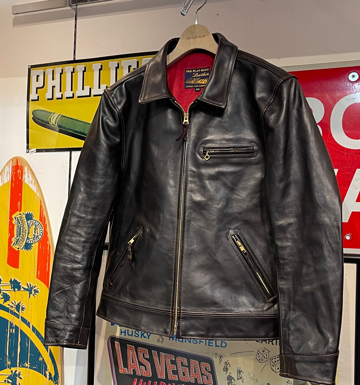 HORSEHIDE SINGLE LEATHER JACKET | THE FLAT HEAD