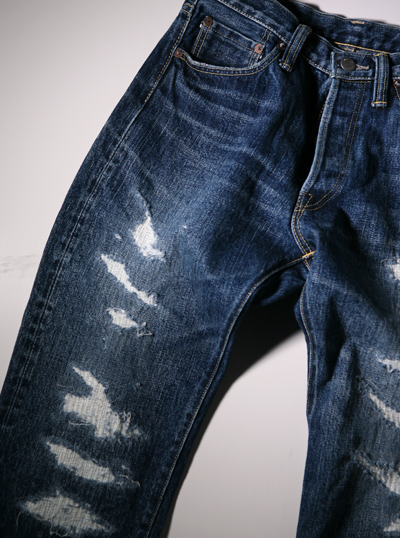 FN-3009R TAPERED STRAIGHT JEANS USED REMAKE