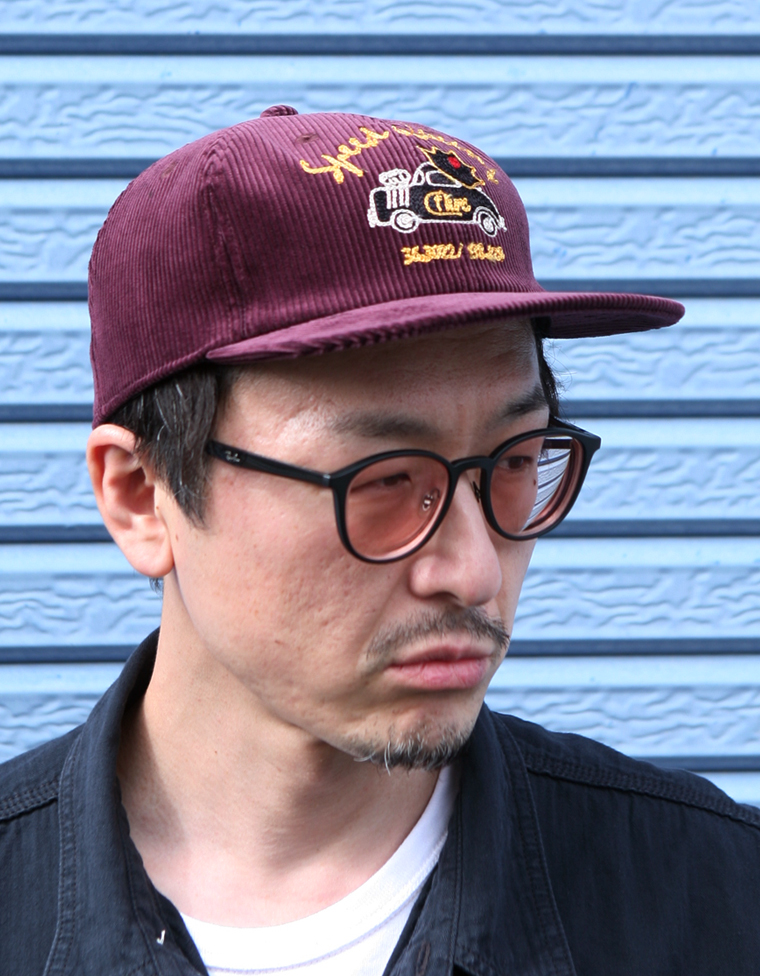 コーデュロイトラッカーキャップ
