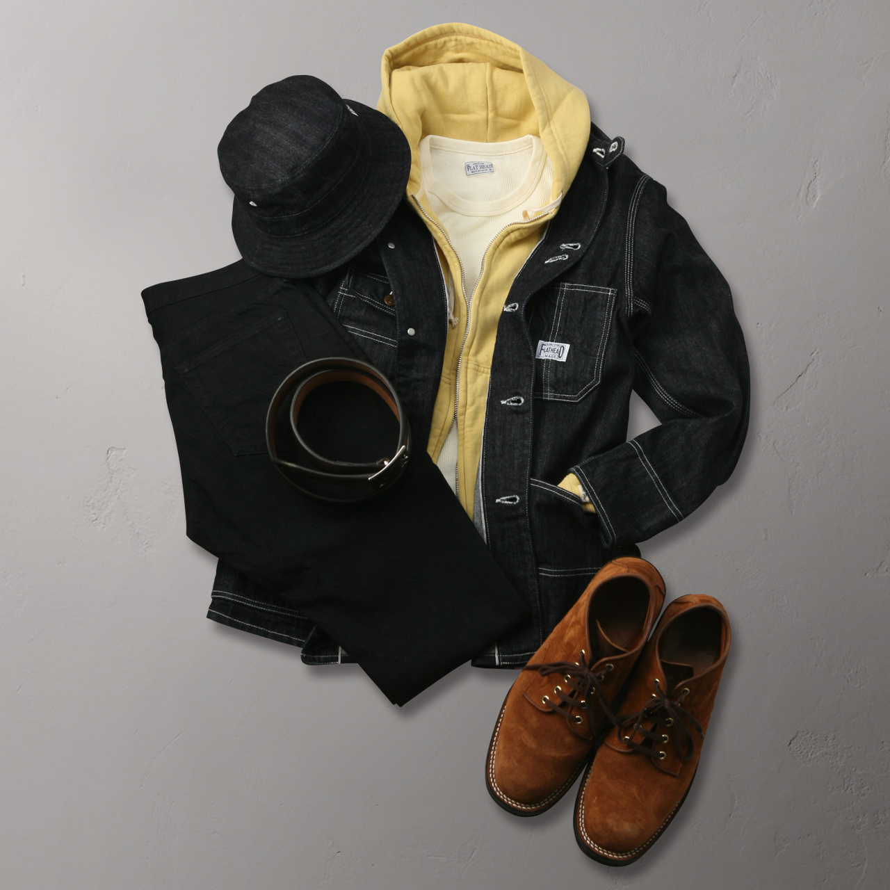 THE FLAT HEAD フラットヘッド フルジップ スウェット 40 - メルカリ