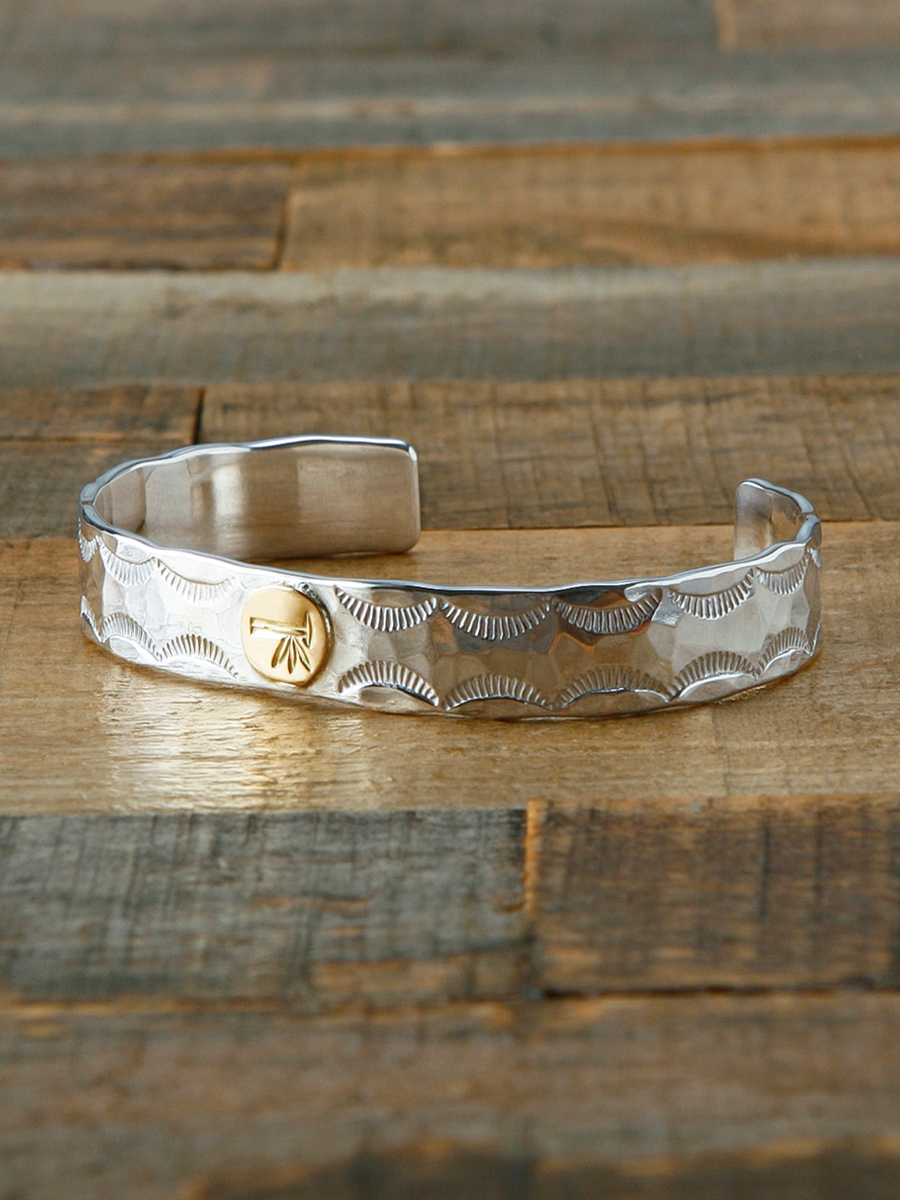 FN-JB-024 STAMP INGOT BANGLE / K18