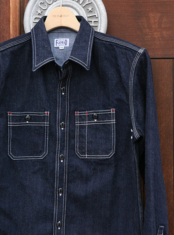 FN-SDK-201L 12oz DENIM WORK SHIRT