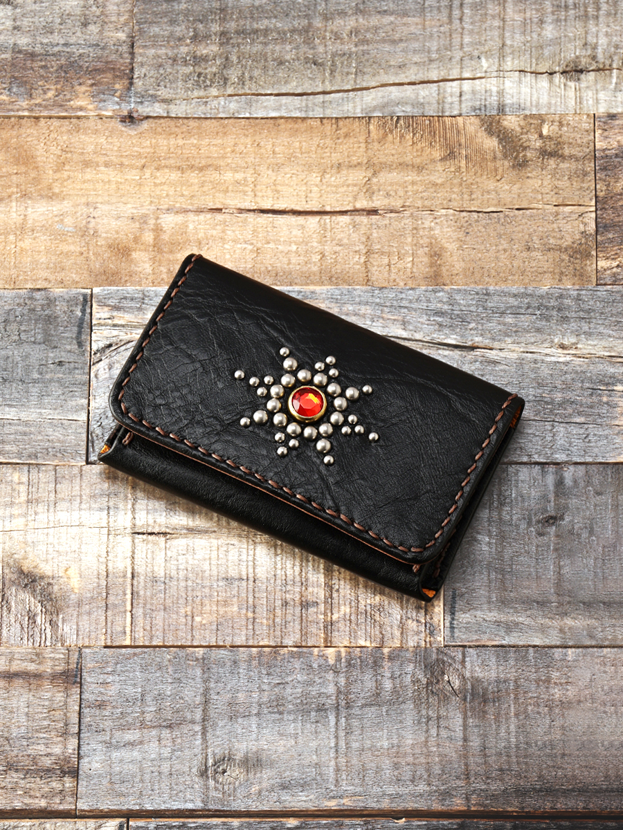 FN-C4C4-5S4O CARD CASE - HORSEHIDE × 多脂革(webshop limited)