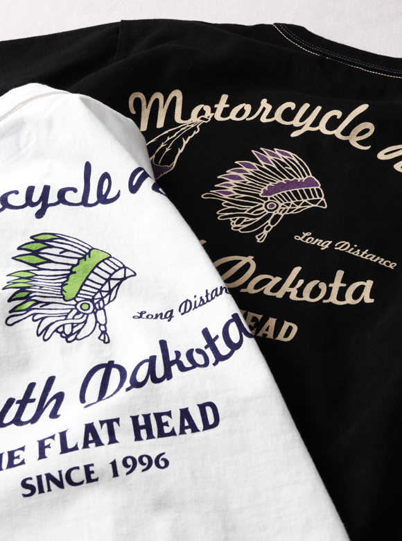 3本針の1本外し Tシャツ FN-THC-038 | THE FLAT HEAD