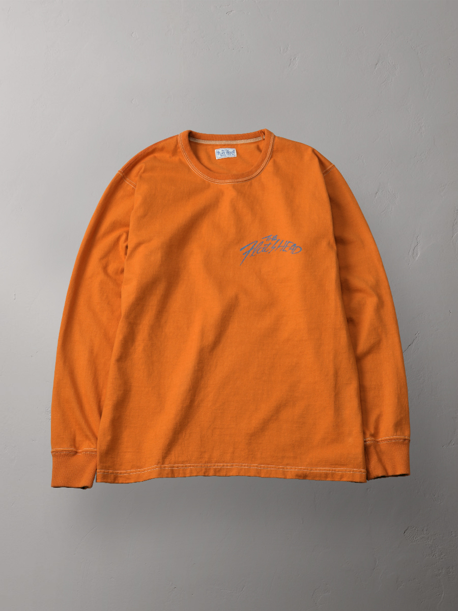 美品 フラットヘッド FLYING WHEEL ロンT 長袖 Tシャツ L 白