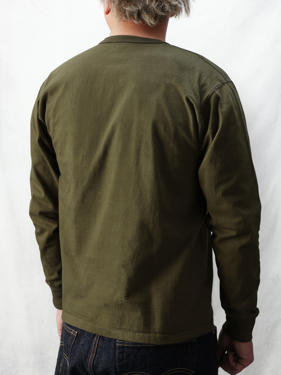 ヘンリーネック ロングスリーブTシャツ FN-TSHL-002