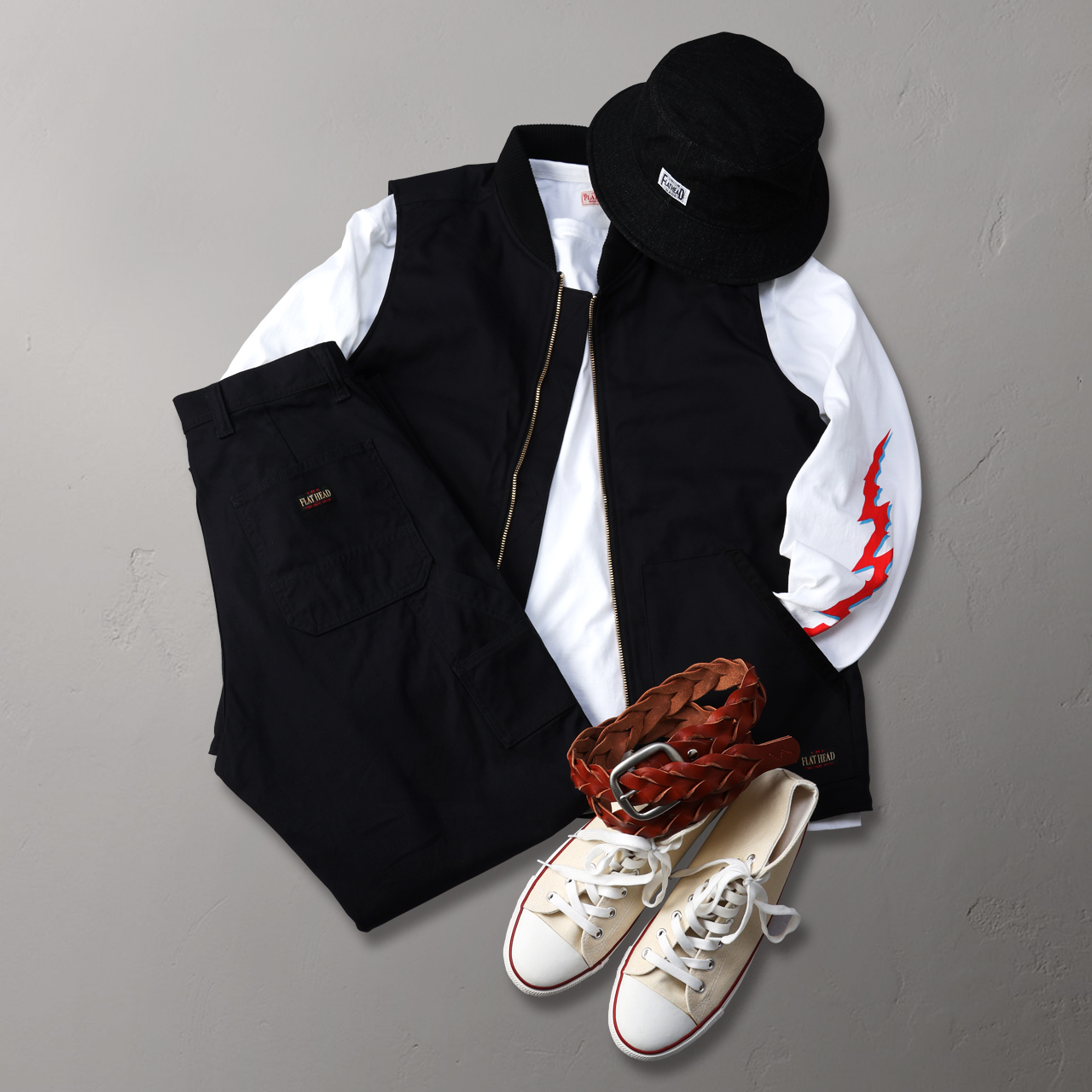 ダックパンツ FN-PA-C011 | THE FLAT HEAD ダックパンツ FN-PA-C011 | THE FLAT HEAD