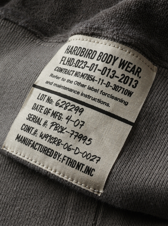 .03 フォントにもこだわったミリタリータグ