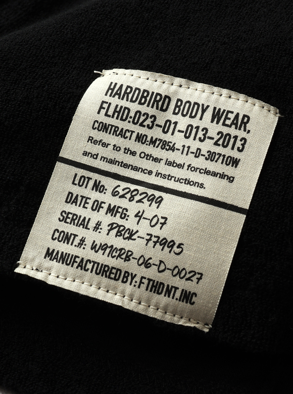 .05 フォントにもこだわったミリタリータグ