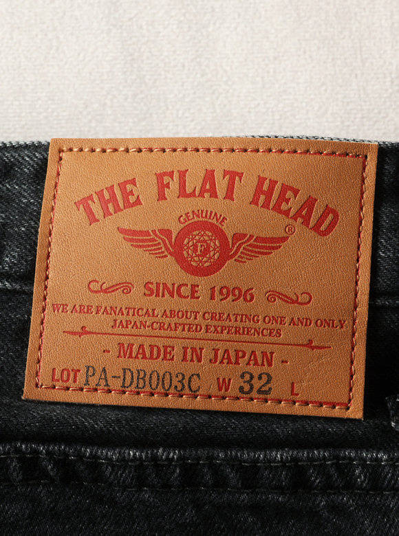 12.5oz ワイドテーパード 加工ブラックデニムパンツ FN-PA 12.5oz ワイドテーパード 加工ブラックデニムパンツ FN-PA