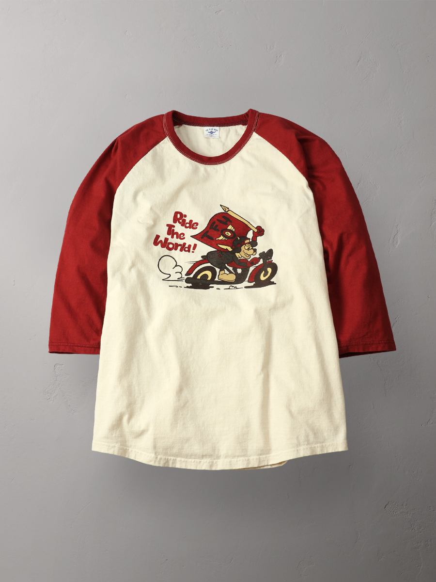 ラグラン 七分袖 Tシャツ FN-TSRB-003