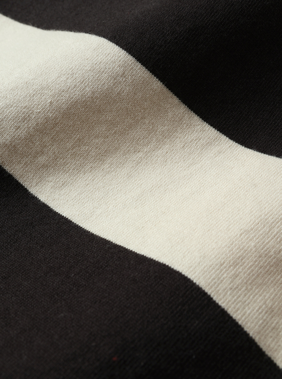 .01 コーミングしたなめらかな糸で編み上げたボーダー生地