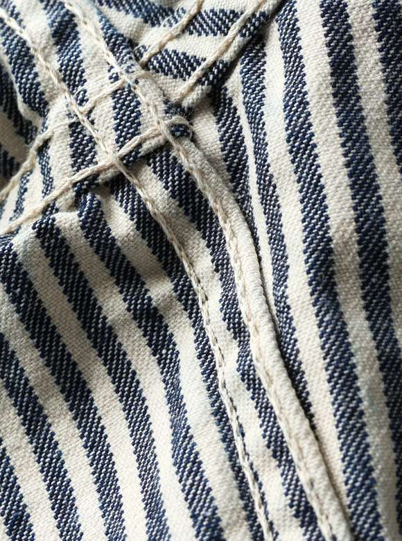 .03 二本針のチェーンステッチによる巻き縫い