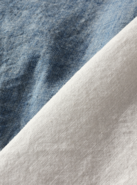 .01 糸からオリジナルで作り上げたシャンブレー生地