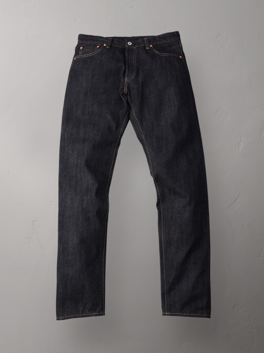 14.5oz 左綾ジンバブエコットン ハードバード テーパードジーンズ HB-PA-D101