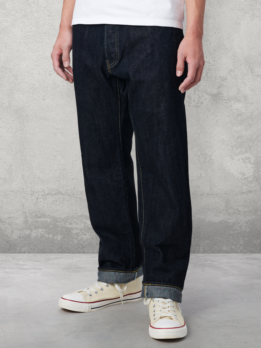 14.5oz 左綾ジンバブエコットン レギュラーテーパード ジーンズ FN-D110