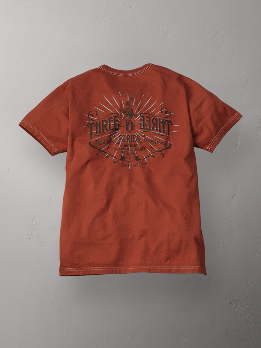 3本針の1本外し Tシャツ FN-THC-057