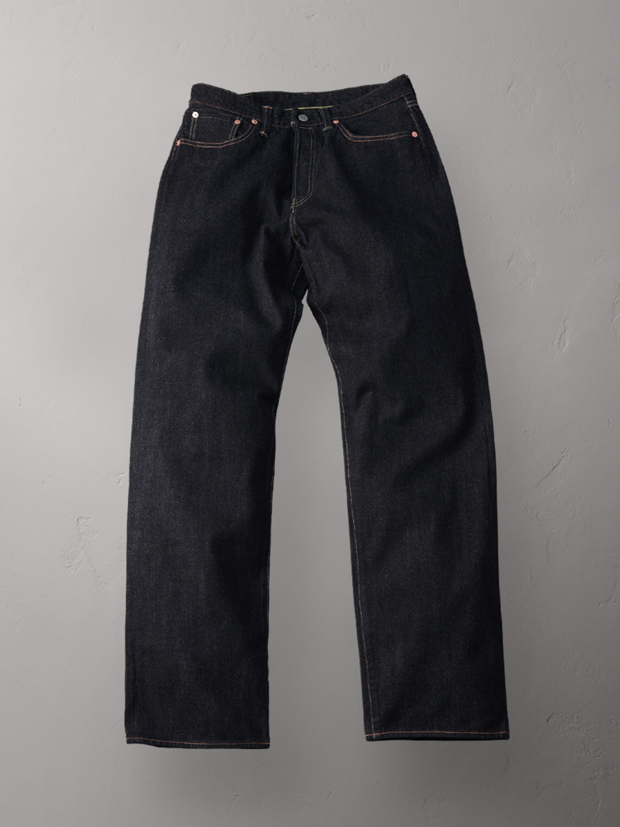 12.5oz 左綾ジンバブエコットン ワイドストレート ジーンズ FN-D211