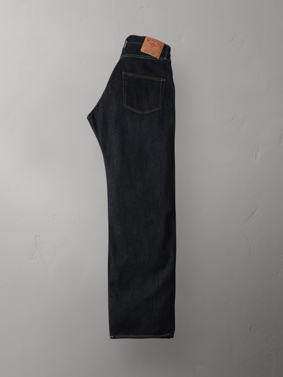 12.5oz 左綾ジンバブエコットン ワイドストレート ジーンズ FN-D211