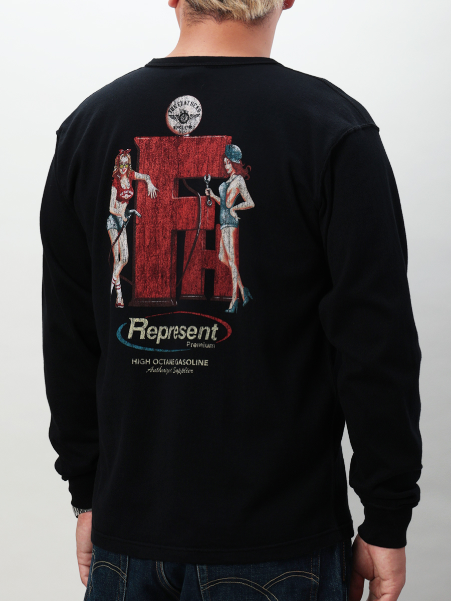 吊り生地 双糸 ロングスリーブTシャツ FN-TML-104