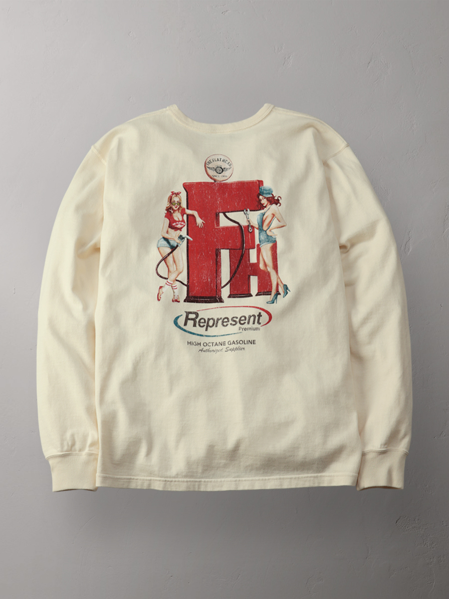 吊り生地 双糸 ロングスリーブTシャツ FN-TML-104