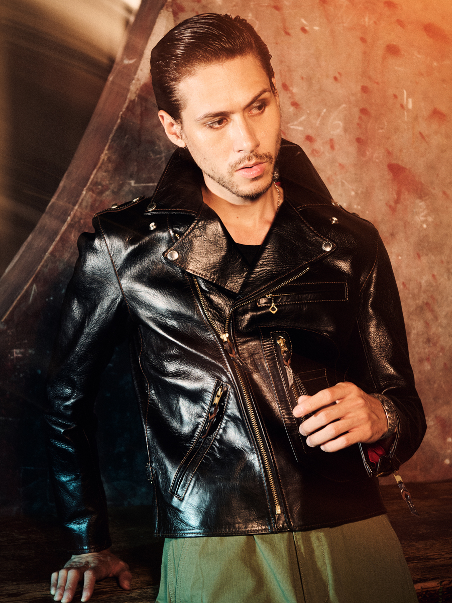 ホースハイド ダブル ライダースジャケット FN-LJ-HW004