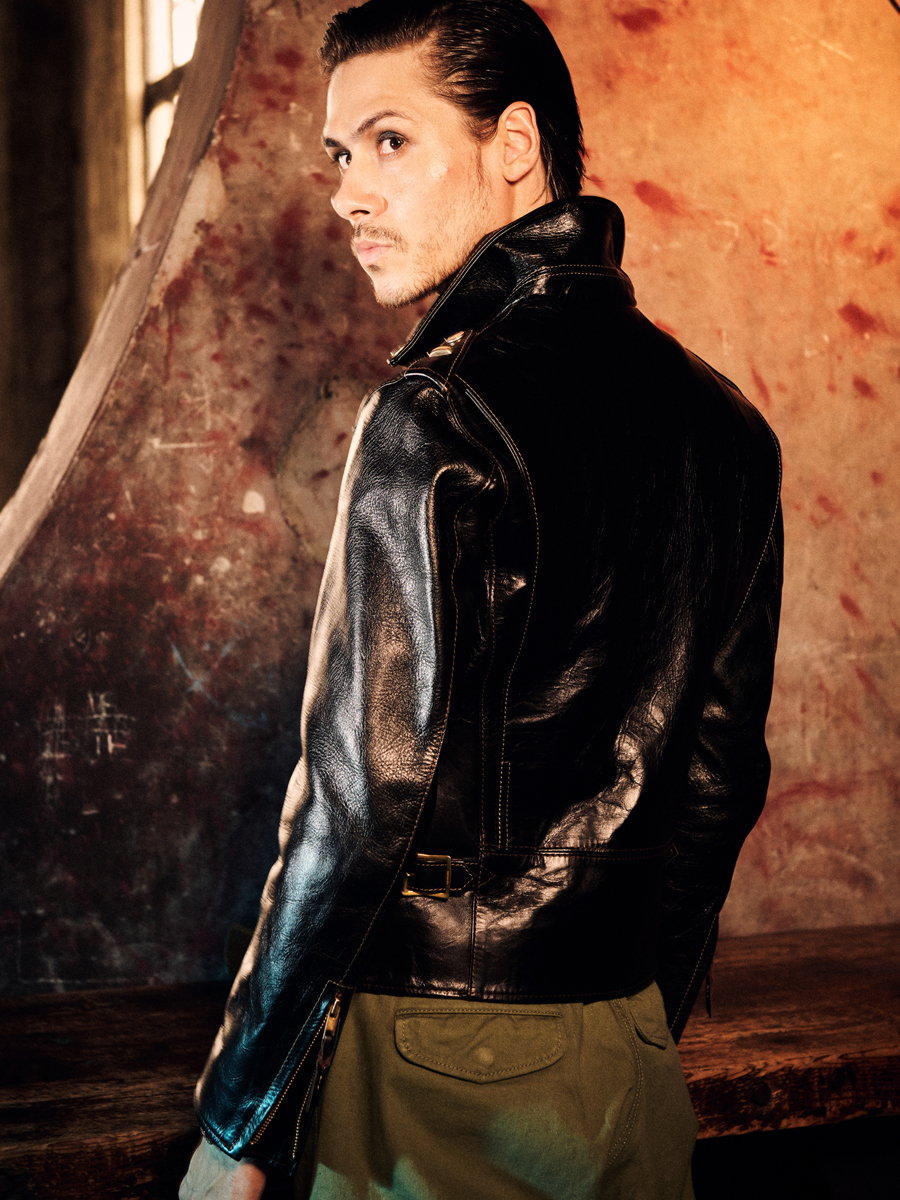 ホースハイド ダブル ライダースジャケット FN-LJ-HW004