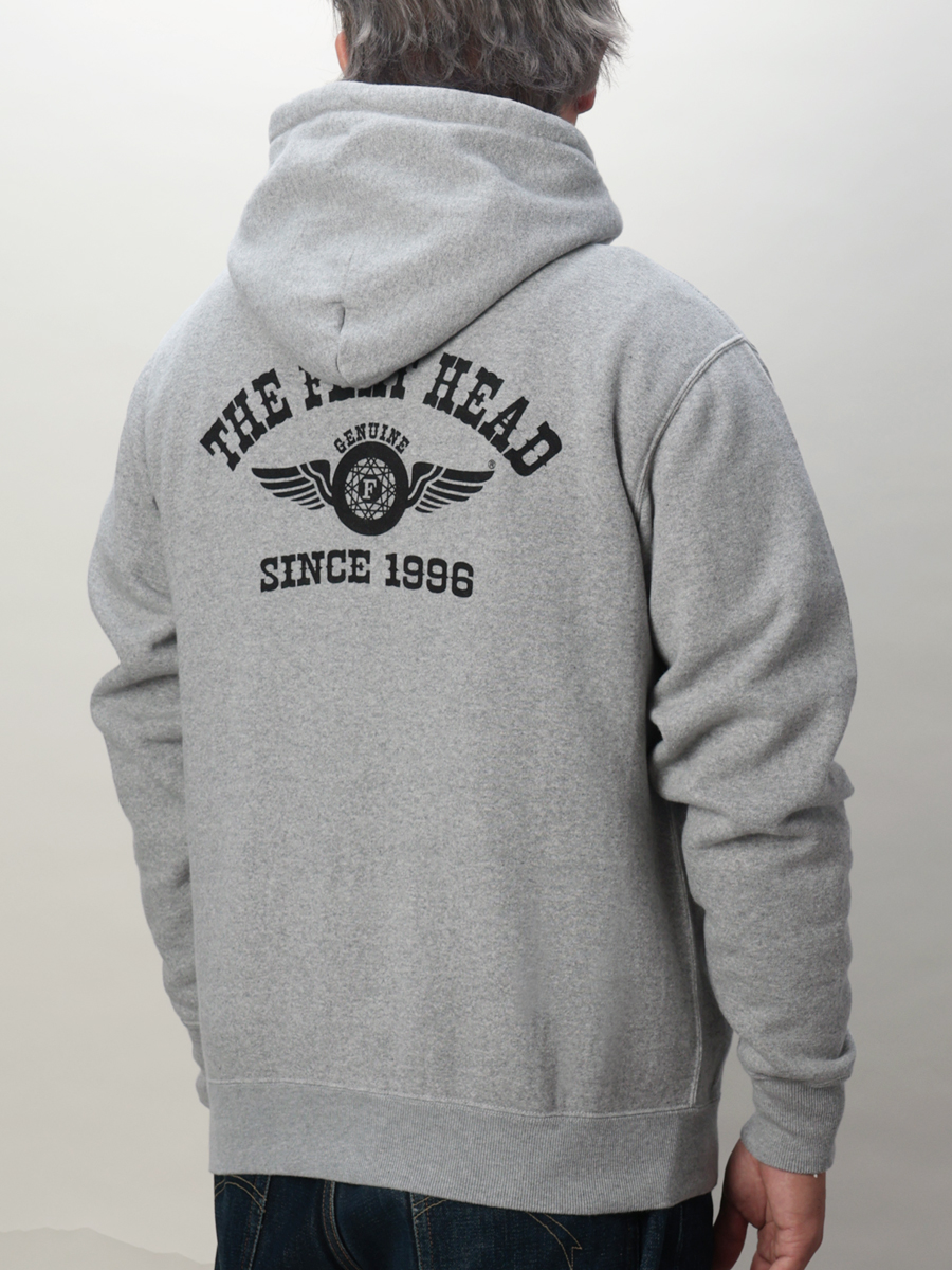 ハイネック フルジップ スウェットパーカー  裏起毛 FN-MHZP-002