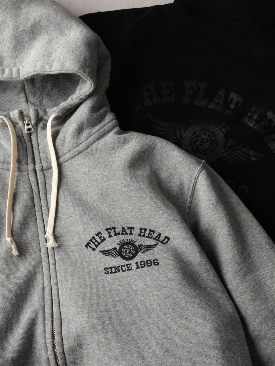 ハイネック フルジップ スウェットパーカー  裏起毛 FN-MHZP-002