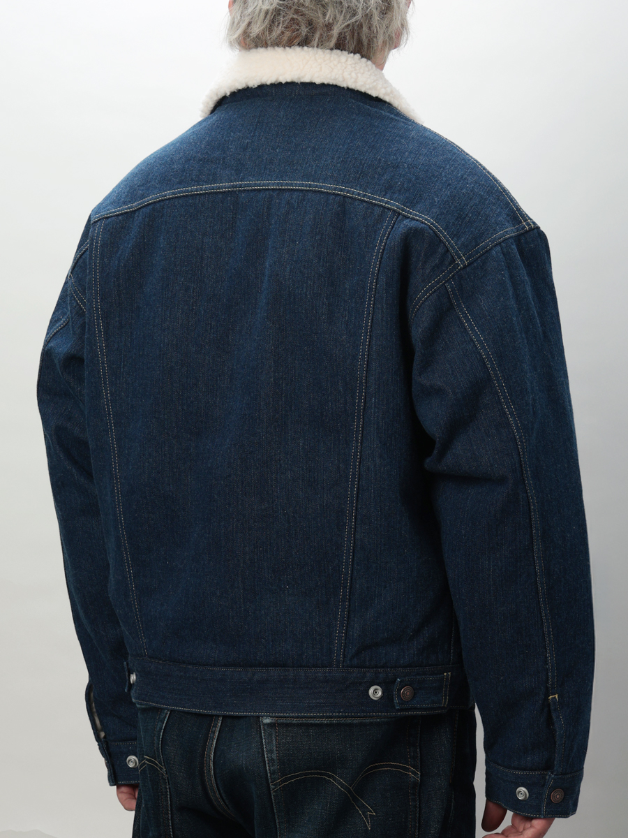 12.5oz デニムボアジャケット FN-OJ-B002