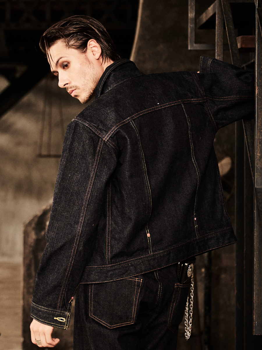 14.5oz 左綾ジンバブエコットン デニムジャケット 40sモデル FN-OJ-D101