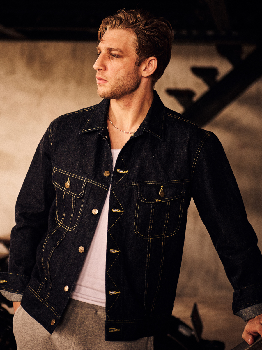 14.5oz 左綾ジンバブエコットン デニムジャケット FN-OJ-D103