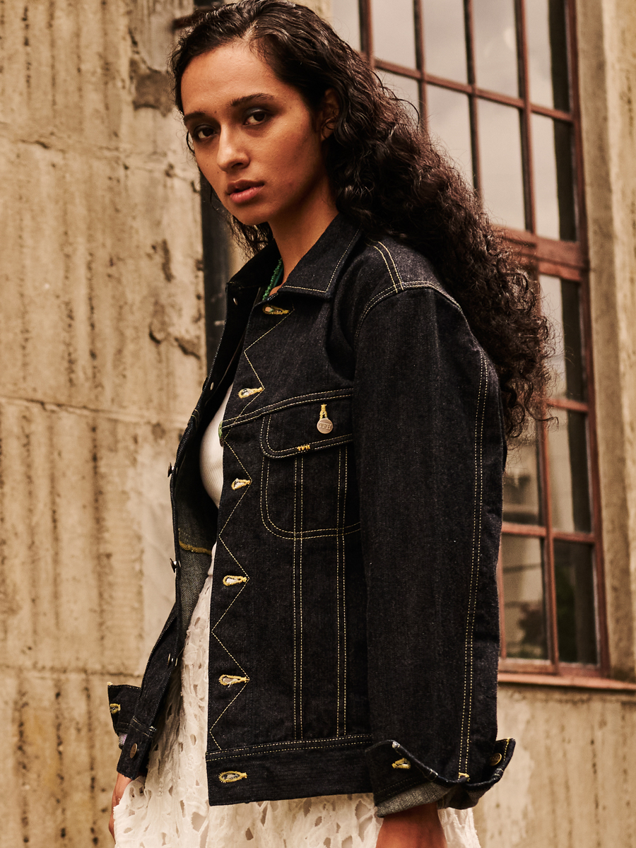 14.5oz 左綾ジンバブエコットン デニムジャケット FN-OJ-D103