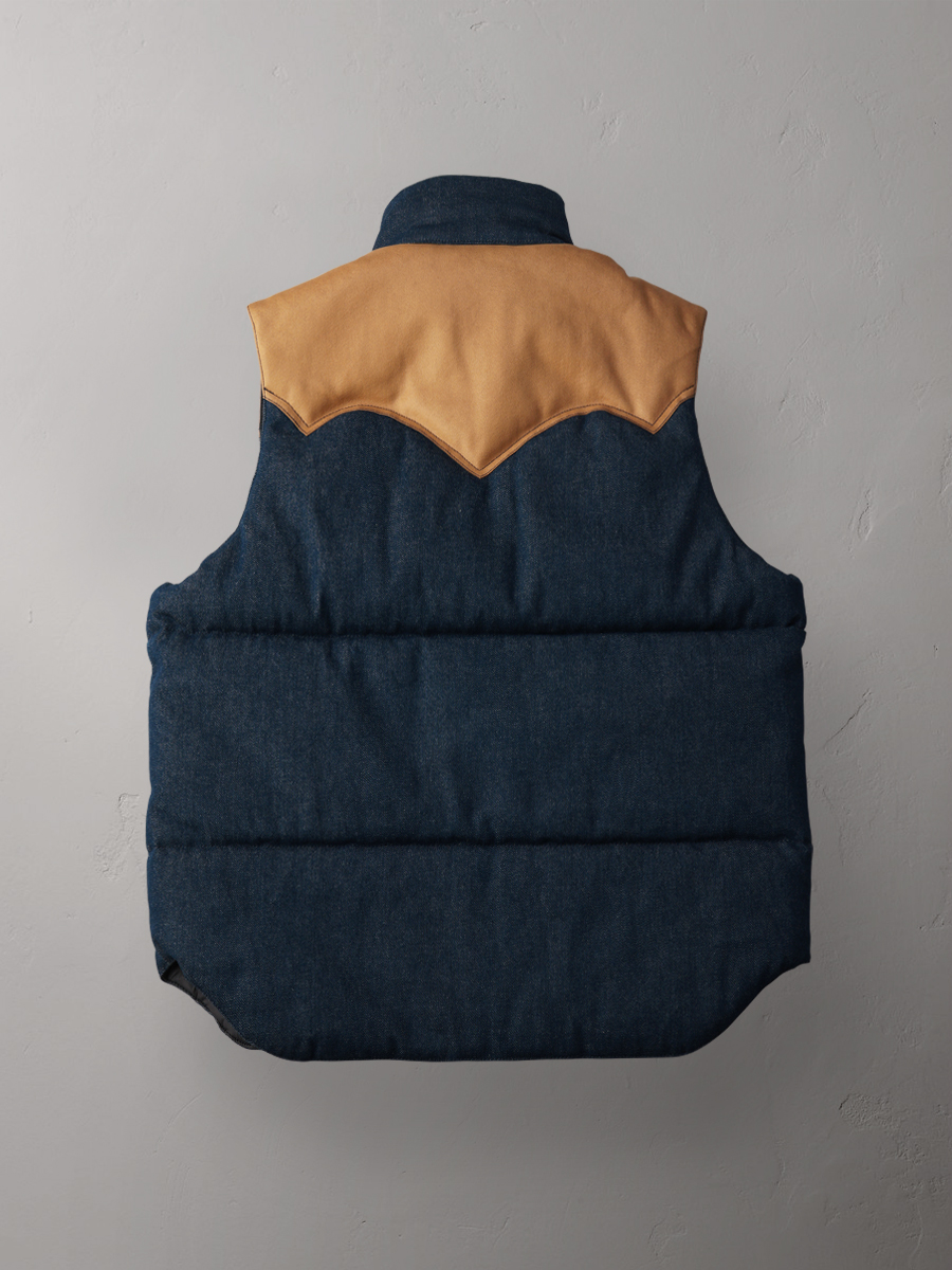 12.5oz デニムパフベスト FN-OJ-DPV001