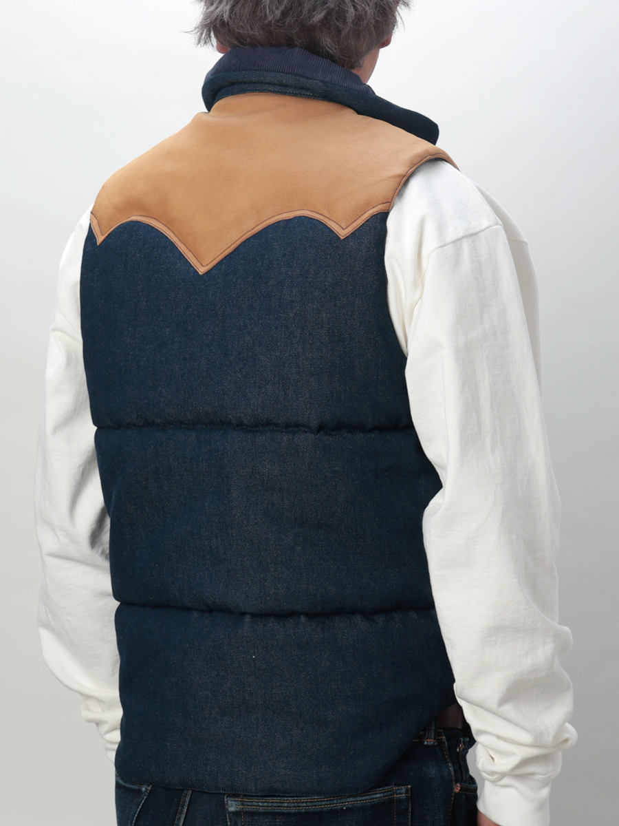 12.5oz デニムパフベスト FN-OJ-DPV001
