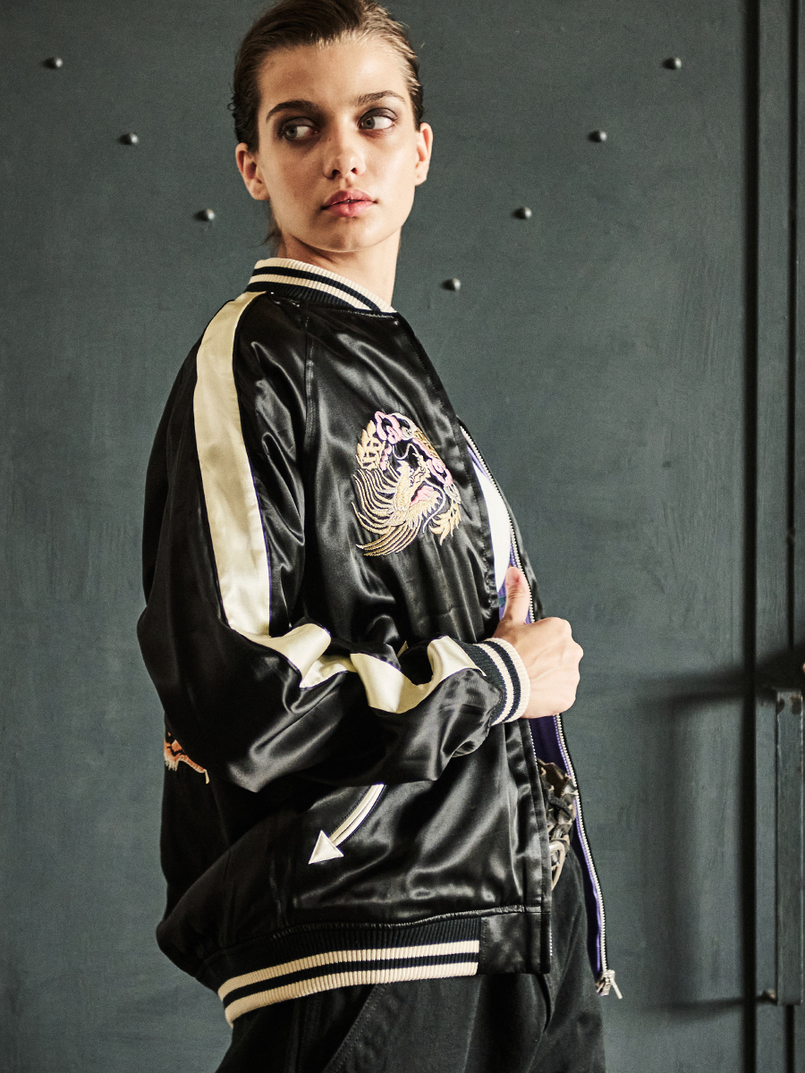 スーベニアジャケット タイガー&ジャパンマップ FN-OJ-SV004