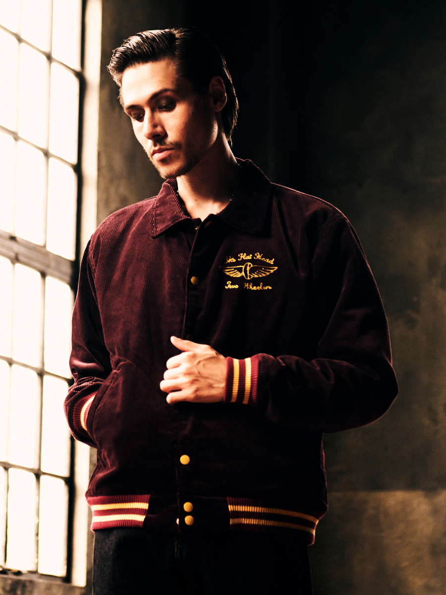 コーデュロイ バーシティジャケット FN-OJ-V003