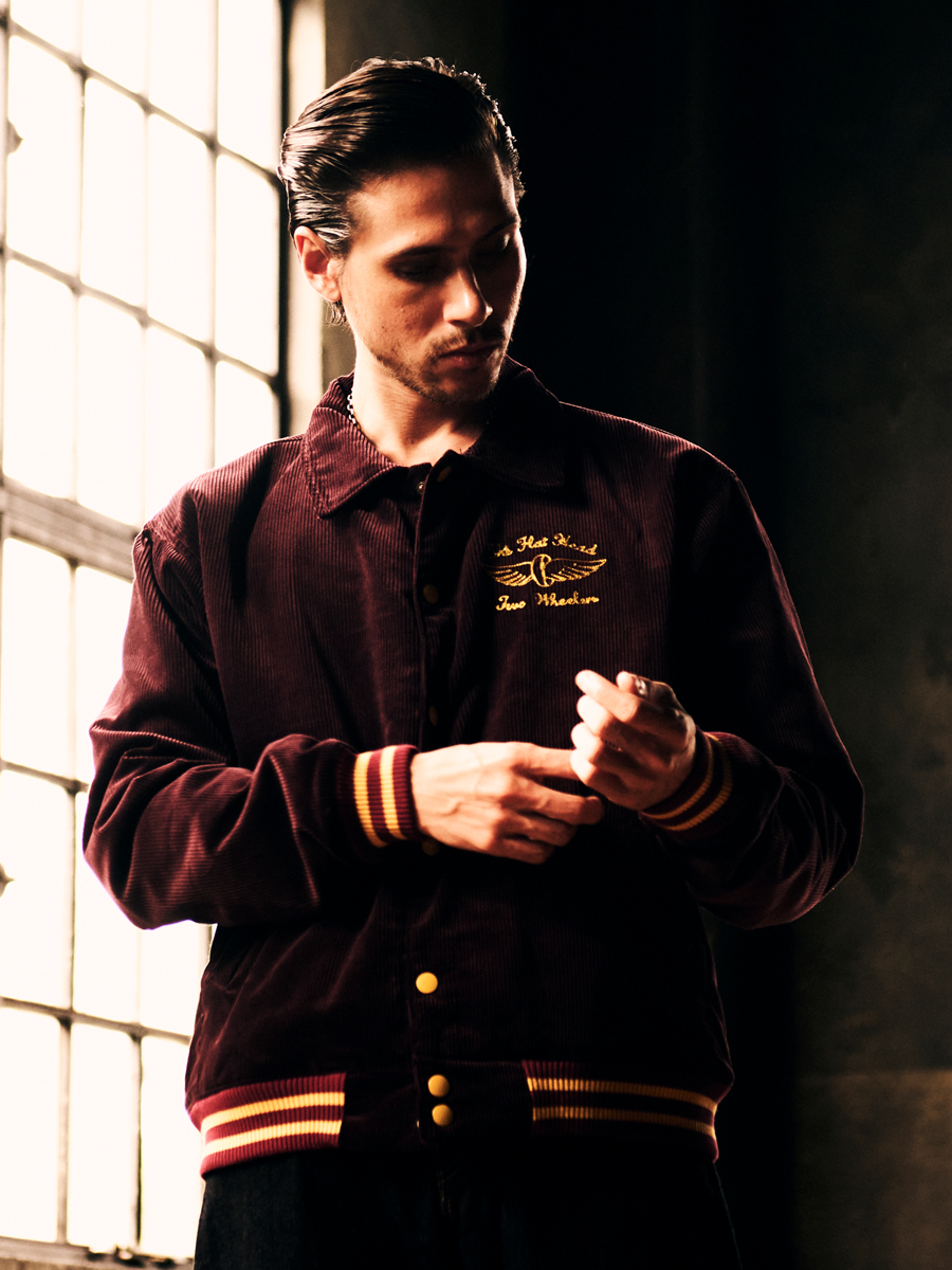 コーデュロイ バーシティジャケット FN-OJ-V003