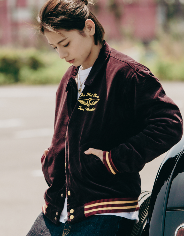 コーデュロイ バーシティジャケット