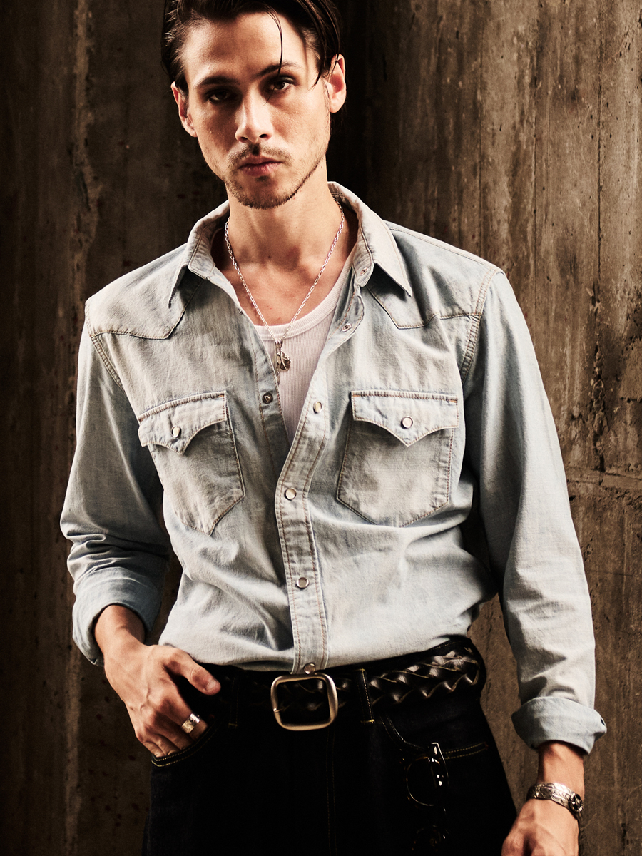 シャンブレーウエスタンシャツ FN-SCW-003L