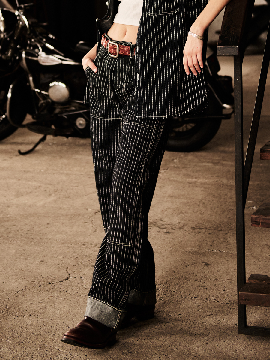 10oz ウォバッシュデニム ダブルニーペインターパンツ FN-DP-701